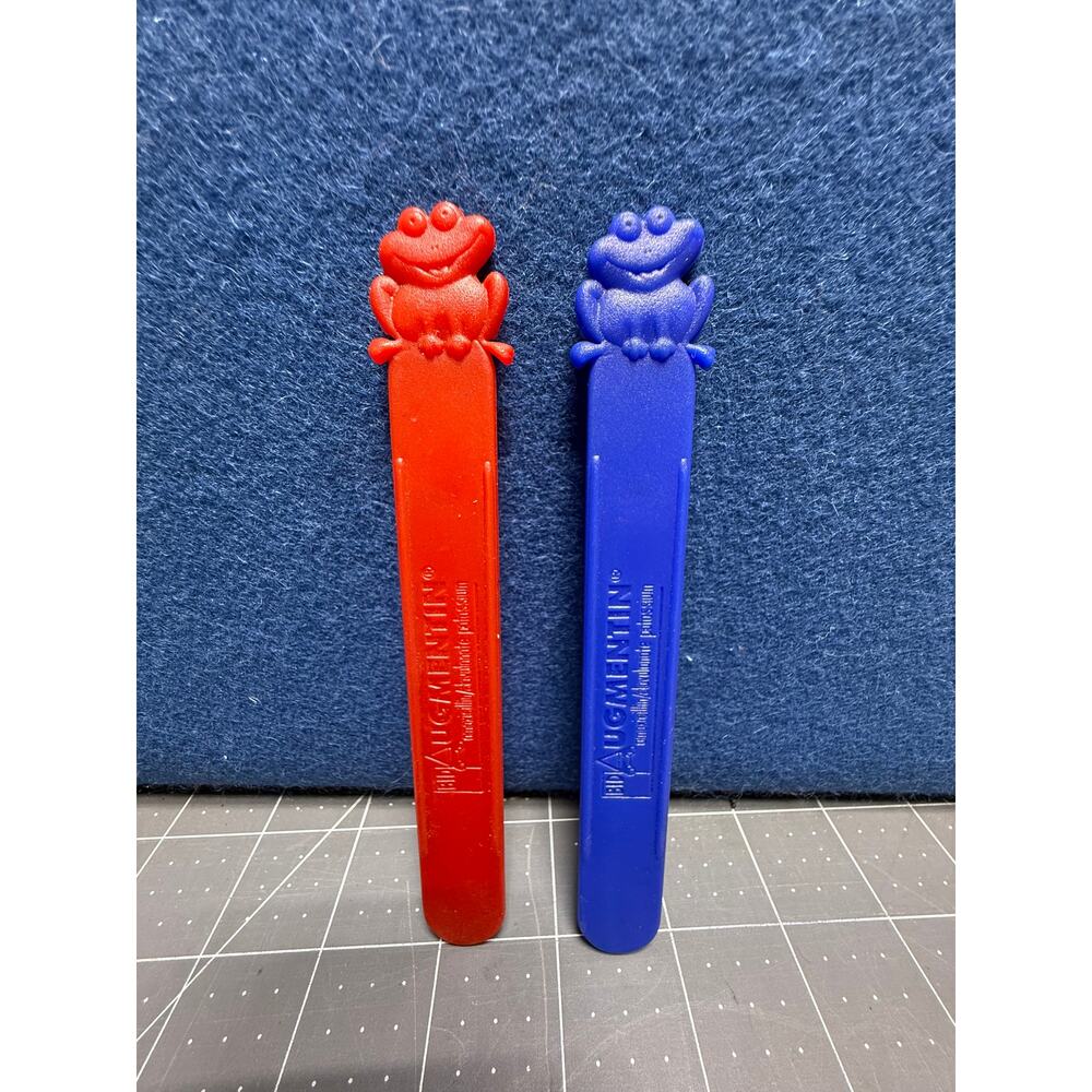 Pediatric Augmentin Pharma Promo Tongue Depressor Blue Red